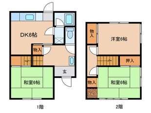 江南M貸家の物件間取画像